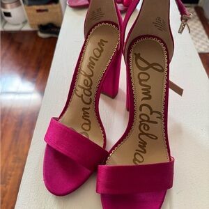 Sam Edelman Fuchsia Heeled Sandals